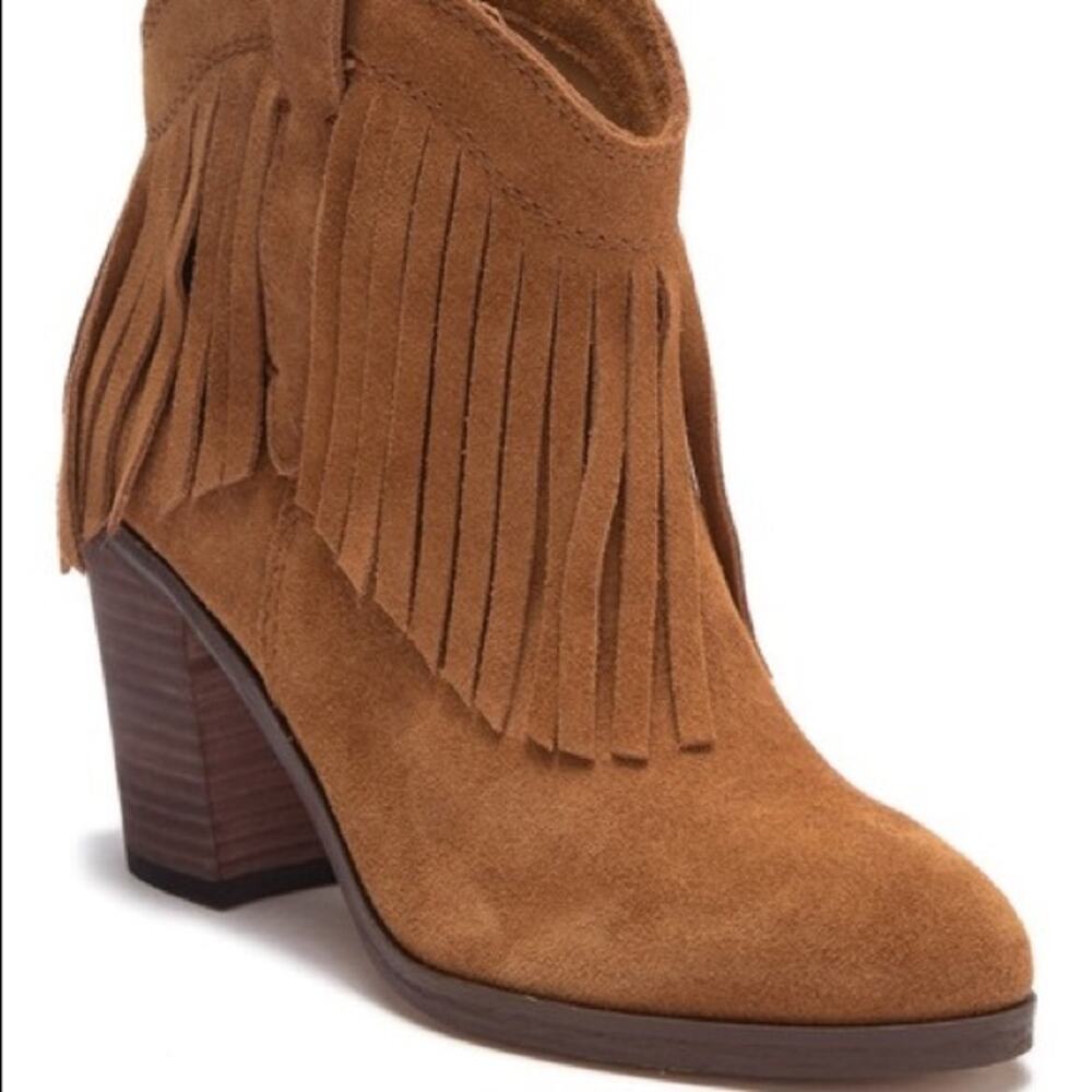 Splendid Suede Carden Fringe Ankle Boots